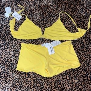 X- LARGE (Yellow) San Lorenzo’s Bikini Bathing Suit never worn with tags